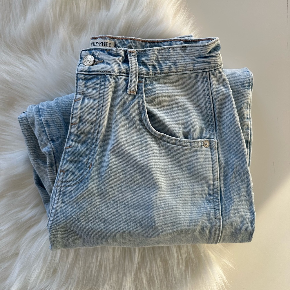 Free People Light Blue Boyfriend Jeans - Picture 2 of 5